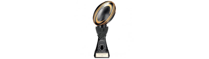 BLACK VIPER TOWER RUGBY AWARD - 3 SIZES - 26CM TO 32.5CM